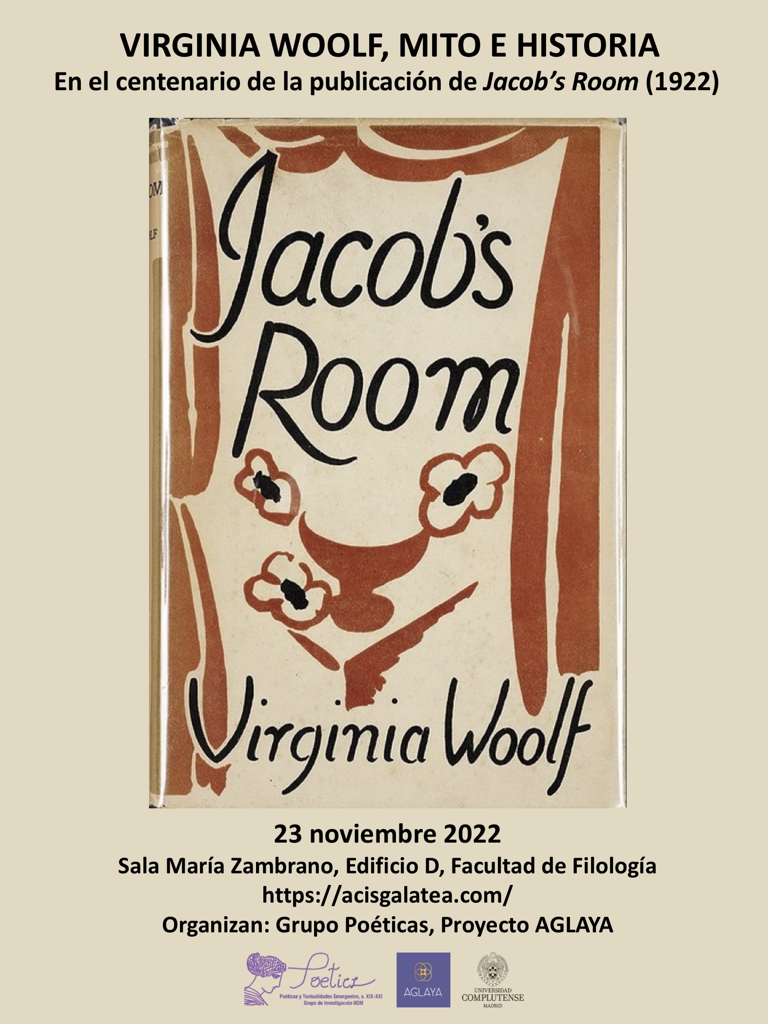 Virginia Woolf, Mito e Historia, miércoles 23 de noviembre de 2022
